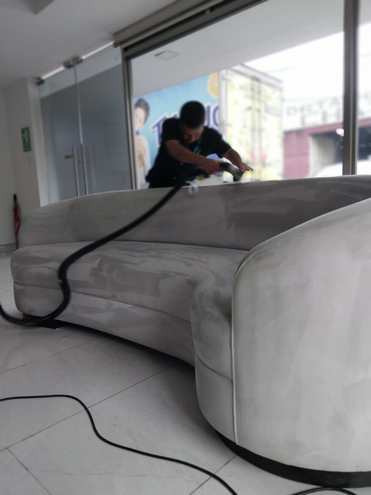 Resultado de limpieza de alfombra